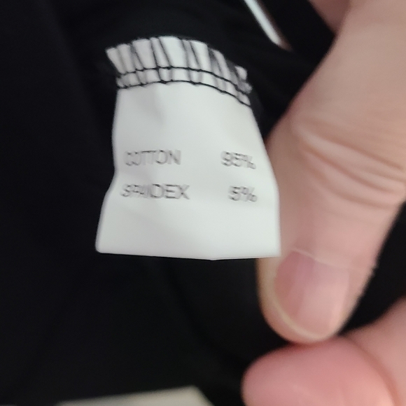 TRÏBE Solid Black Rhinestone Detail Leggings ankle cutouts elastic waist Med NWT - Picture 7 of 7